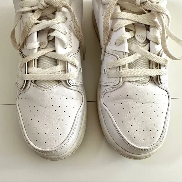 Nike Kids Air Jordan 1 Flight 2 Low White Sneakers Size 5YW