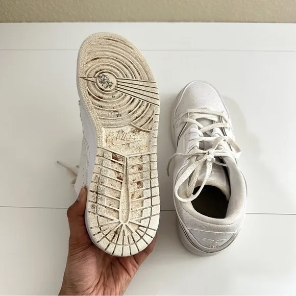Nike Kids Air Jordan 1 Flight 2 Low White Sneakers Size 5YW
