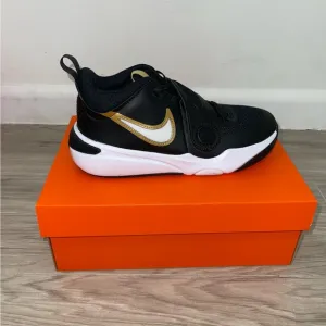 Nike Kids Black and Gold Sneakers