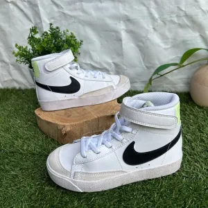 Nike Kids' Blazer Mid '77 High TopSneaker size 12.5C  NEW 'White Black Volt'