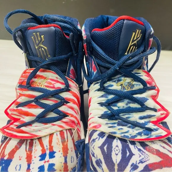 Nike Kyrie Kybrid S2 Blue Size 6Y Void/White-Metalic Gold Tie Dye CV0097 400