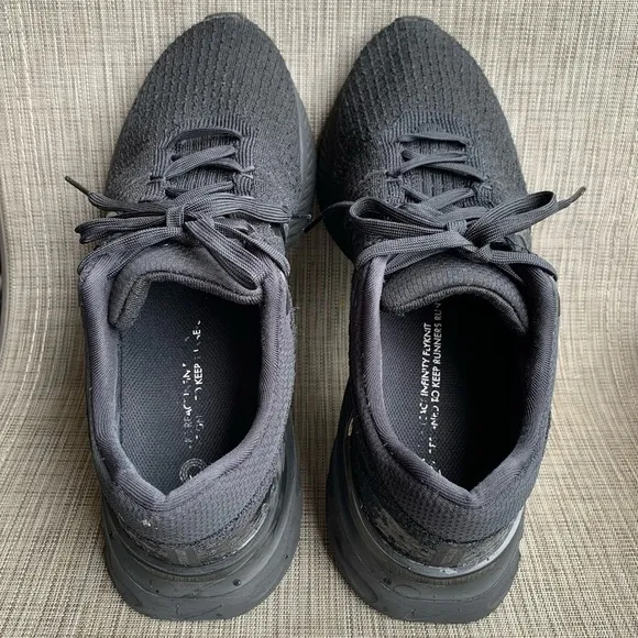 Nike React Infinity Run Flyknit 3 Triple Black Sneakers Shoes Men’s Size 13