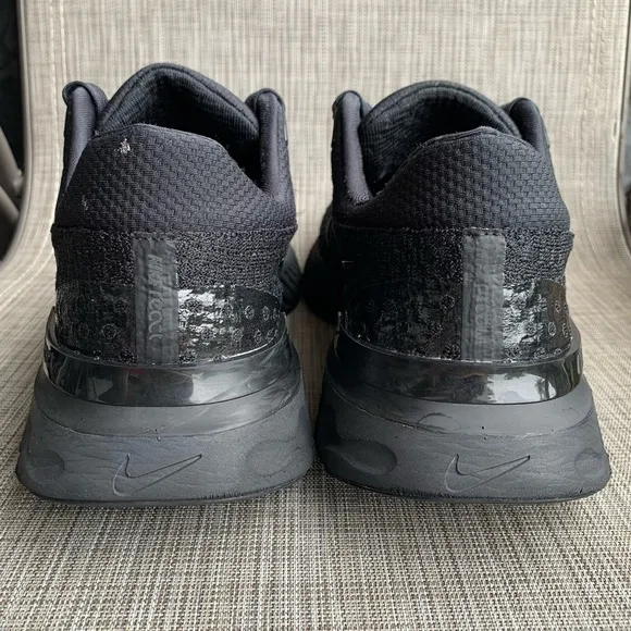 Nike React Infinity Run Flyknit 3 Triple Black Sneakers Shoes Men’s Size 13