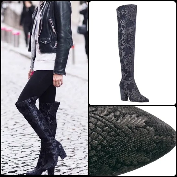 Nine West Seventh Brocade Over-The-Knee Boots, 7.5
