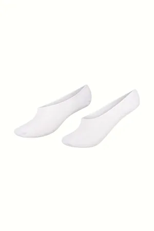 No-Show Socks - 2 Pack - White