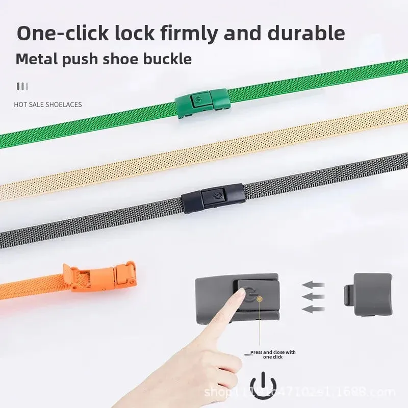 No-Tie Elastic Buckle Shoelaces