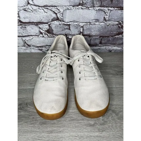 NoBull Ivory Canvas Trainer Training Lace Up Shoes Sneakers Men’s Sz 11M US/45EU