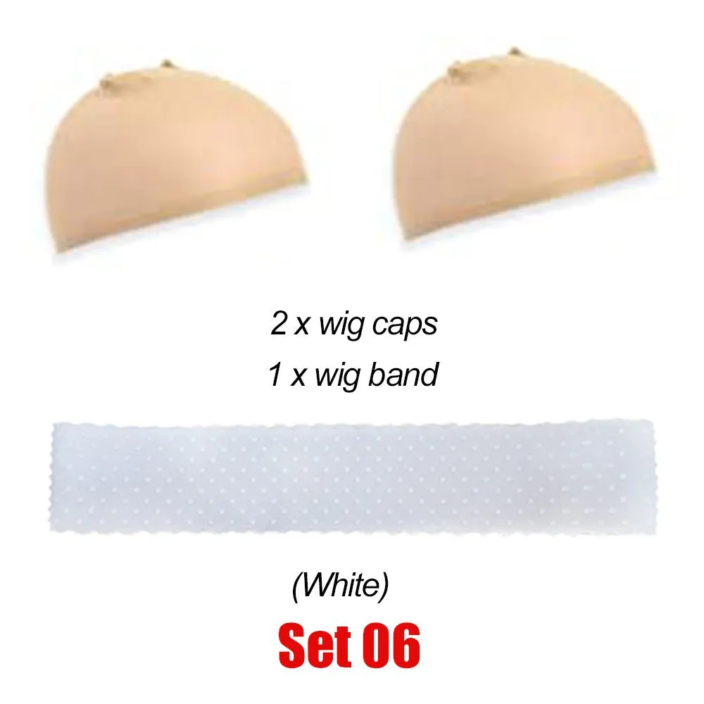 Non Slip Natural Silicone Grip Headband For Wig Nylon Wig Caps For Women Unisex Wig Bands Sports Yoga Lace Front Wig