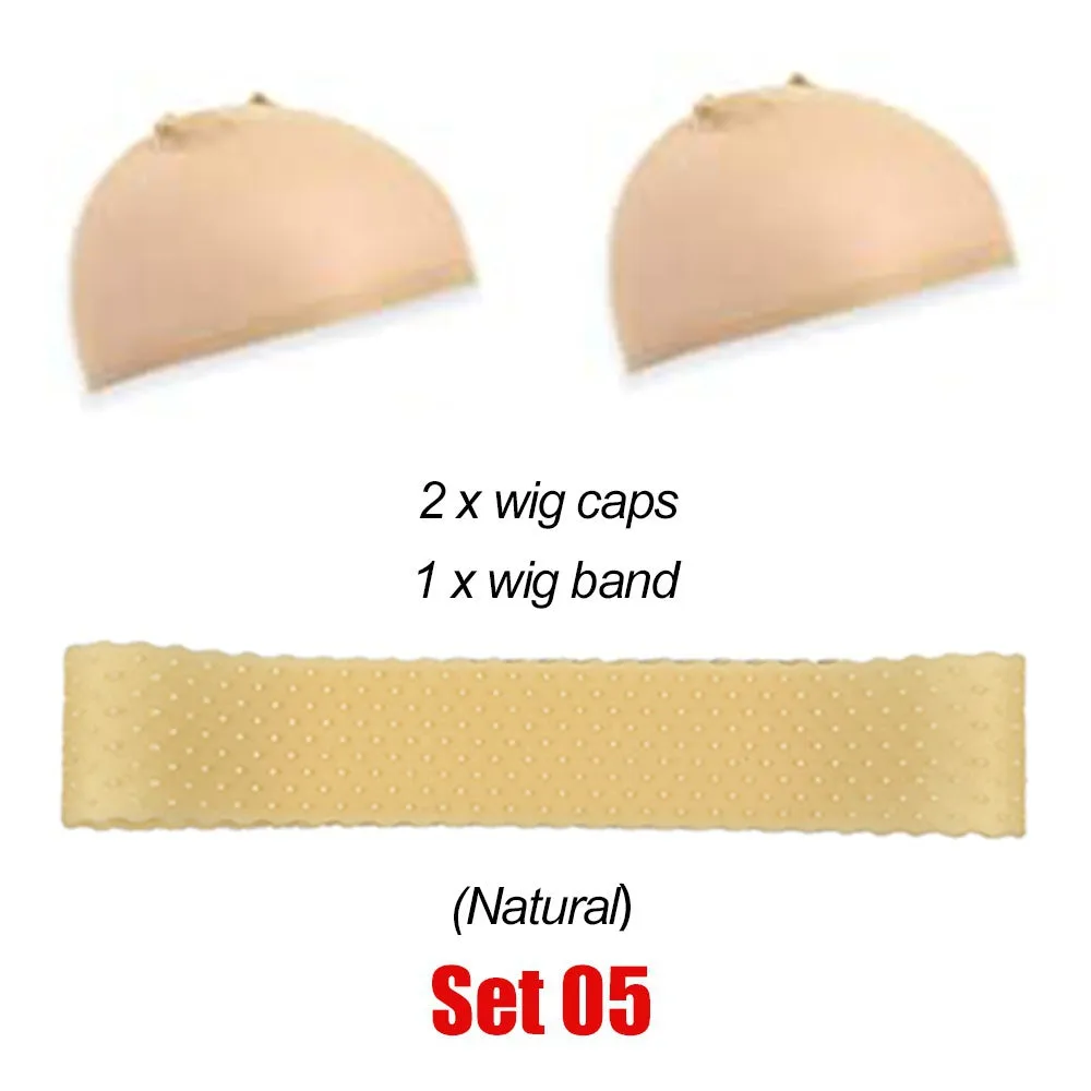 Non Slip Natural Silicone Grip Headband For Wig Nylon Wig Caps For Women Unisex Wig Bands Sports Yoga Lace Front Wig