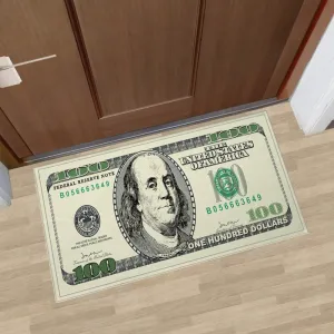 Novelty 100 Dollar Bill Print Carpet