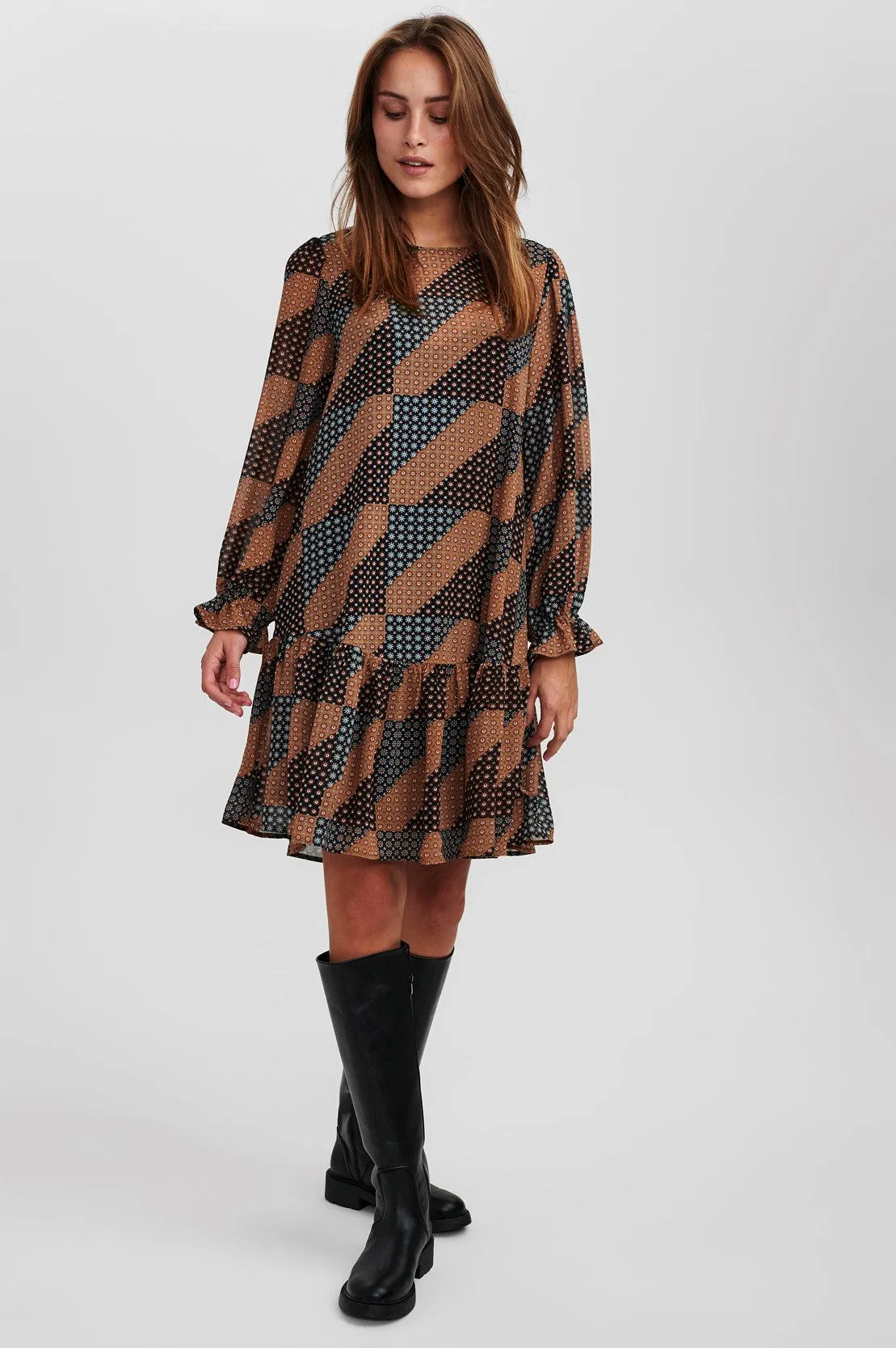 NUPATCH DRESS - Dark Sapphire
