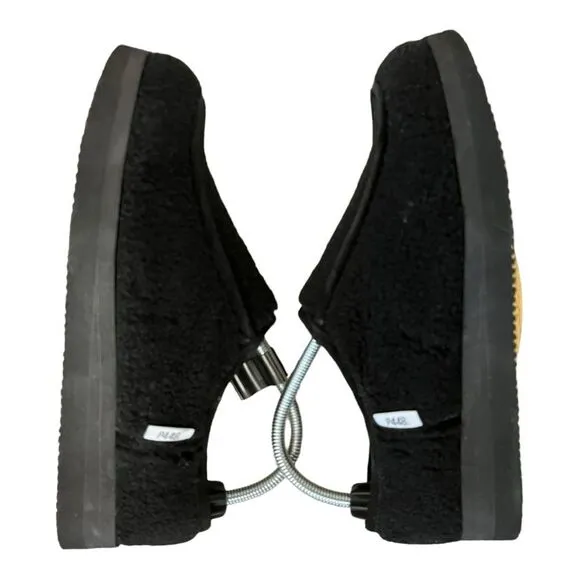 NWOB P448 | Women’s Black Bubble Genuine Shearling Slippers 41 9