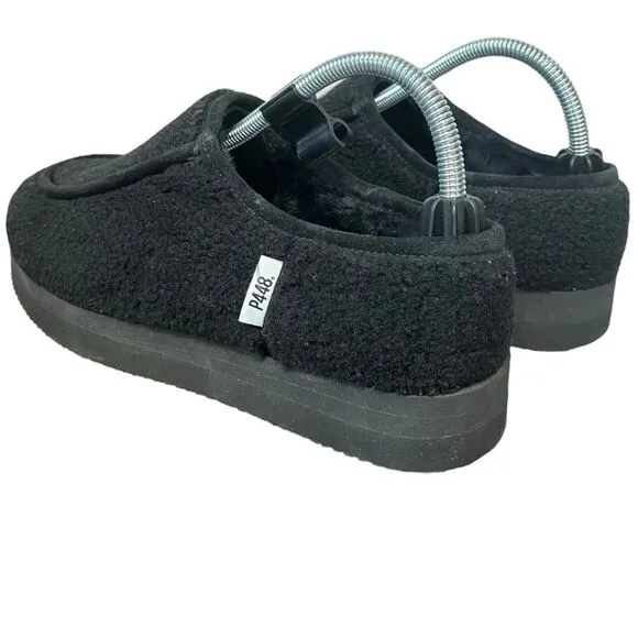NWOB P448 | Women’s Black Bubble Genuine Shearling Slippers 41 9