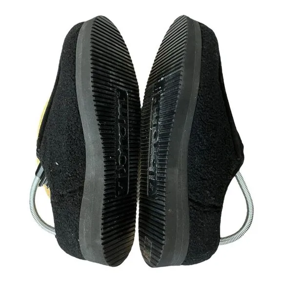 NWOB P448 | Women’s Black Bubble Genuine Shearling Slippers 41 9