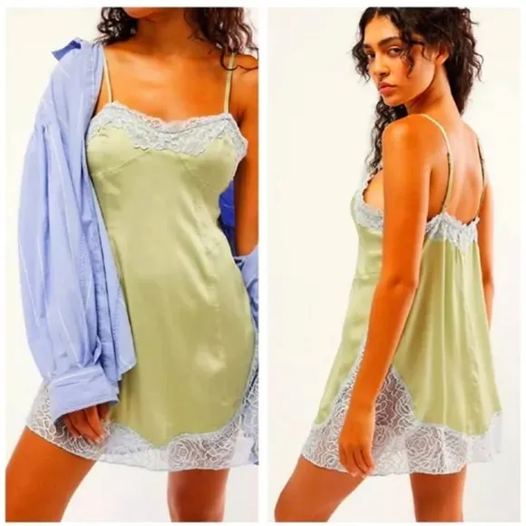 NWOT Free People Aries Rising Mini Slip