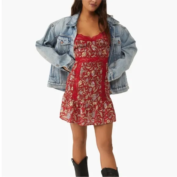 NWOT FREE PEOPLE Last Night Mini Nightgown Slipdress