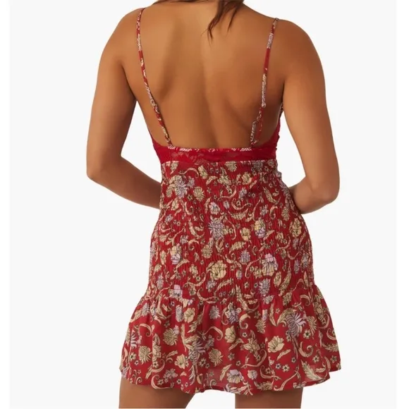 NWOT FREE PEOPLE Last Night Mini Nightgown Slipdress