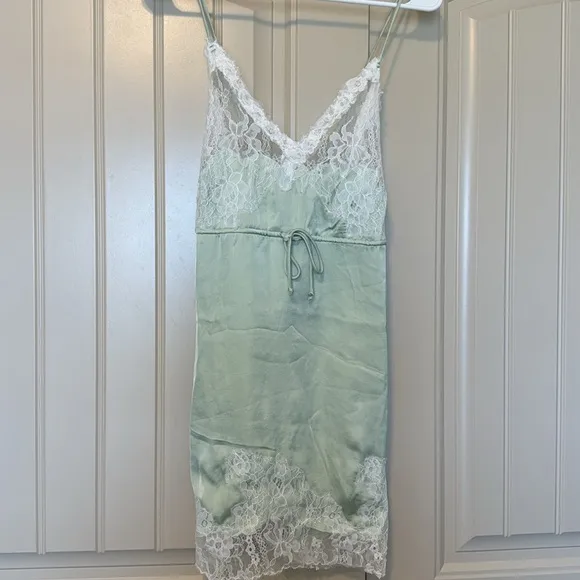 NWOT Free People Now Or Never Mini Slip | XSmall | Green