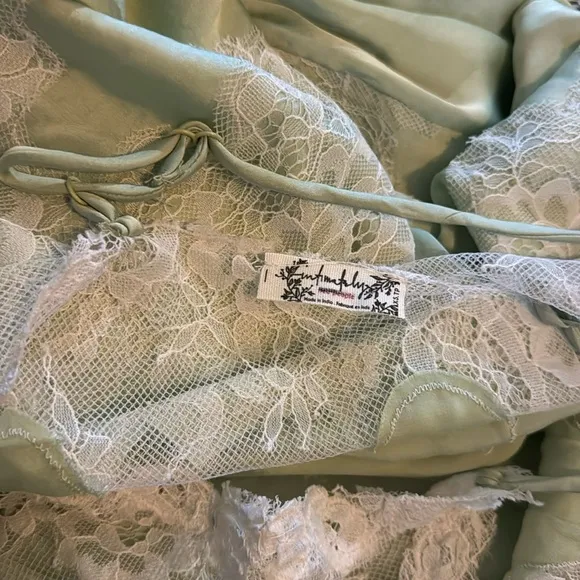 NWOT Free People Now Or Never Mini Slip | XSmall | Green