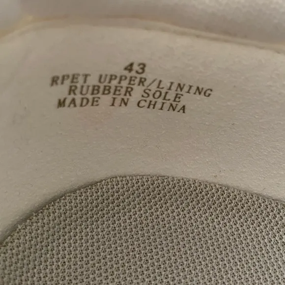 NWOT!VIVAIA Unisex V Prime White Water Repellent Sustainable Sneakers SZ43(10US)