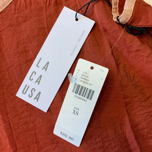 NWT Anthropologie x Lacausa Slip Dress Size XS