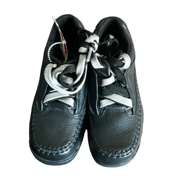 NWT! Clarks Caribou Black Leather Lace Up Shoes-Comfy