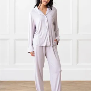 NWT Cozy Earth Women's Bamboo Stretch-Knit Pajama Pant- Lilac- L