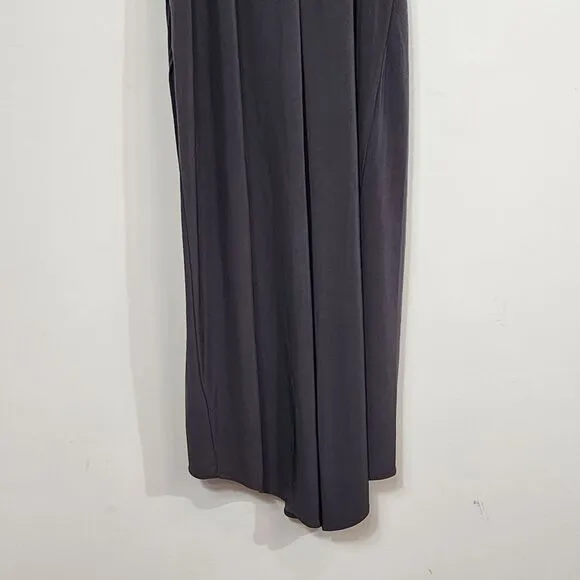 NWT Guess Draped Front Ruched Stretch Midi Faux Wrap Retro Slip Party Dress 12