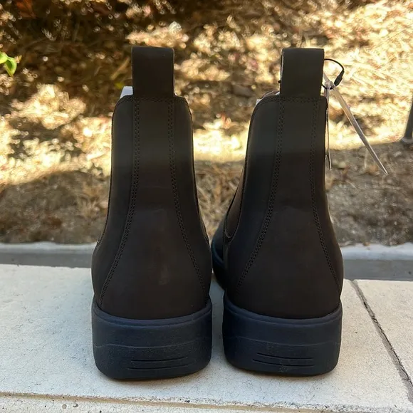 NWT Men’s Stretch Leather Ankle Boots