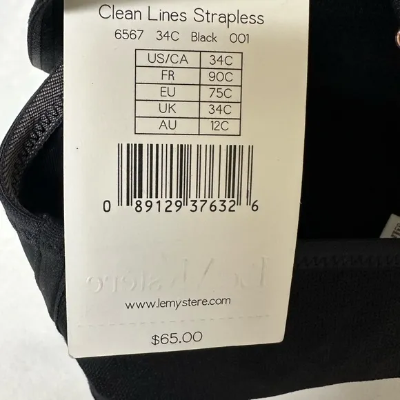NWT; NWT; LE MYSTERESoiree Strapless Bra