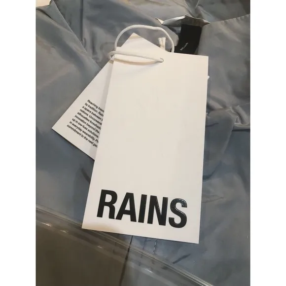 NWT RAINS Track Jacket Size Small Blue Sky $155 MSRP Style 18900