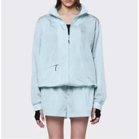 NWT RAINS Track Jacket Size Small Blue Sky $155 MSRP Style 18900