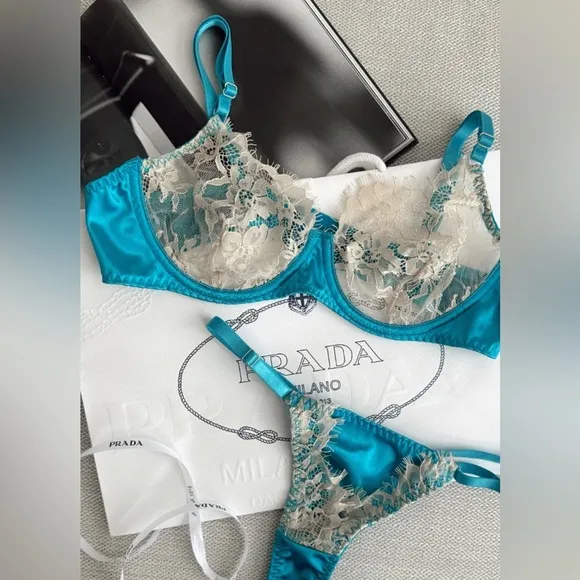 NWT Set 2-Pcs Wear Panty Satin Women’s Kink Lingerie