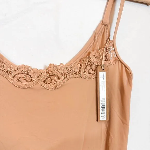 NWT SKIMS Fits Everybody Corded Lace Slip Dress in Sand Sz. M