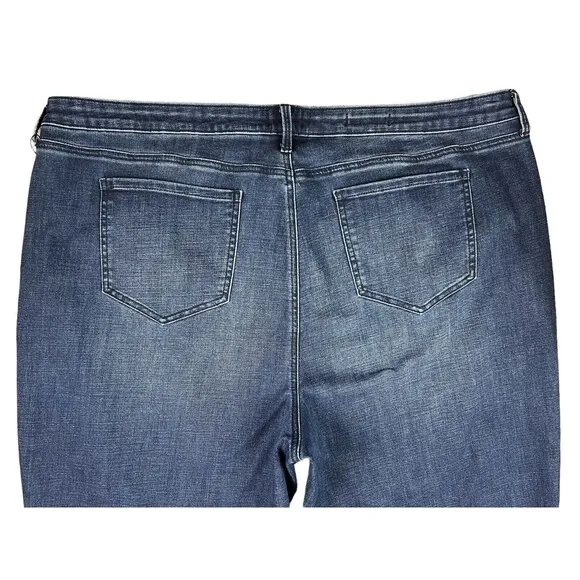 NYDJ Teresa Jeans  Womens Size 24W  NWOT  Wide Leg Ankle Lift Tuck Jeans