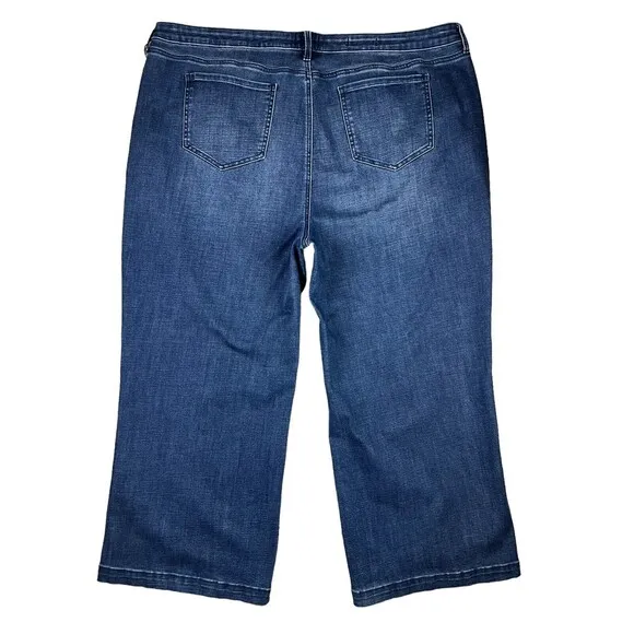 NYDJ Teresa Jeans  Womens Size 24W  NWOT  Wide Leg Ankle Lift Tuck Jeans