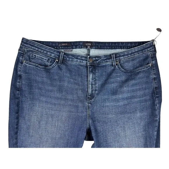NYDJ Teresa Jeans  Womens Size 24W  NWOT  Wide Leg Ankle Lift Tuck Jeans