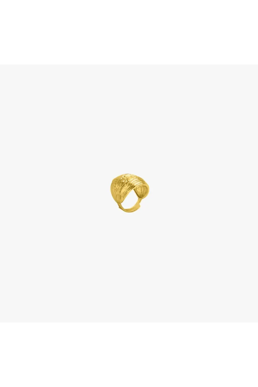 Oak Ring - Gold Tone