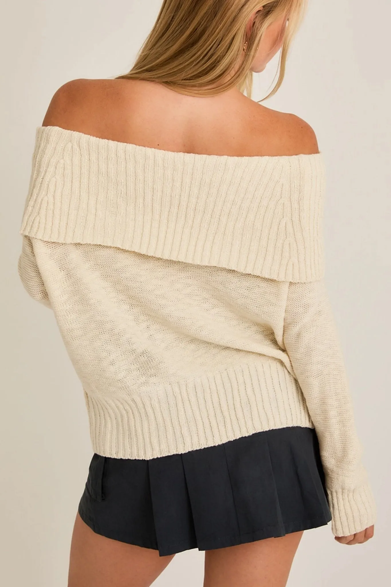 Off The Shoulder Sweater Top