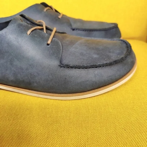OluKai Holokai Grey Olive Nubuck Leather Casual Lace Up Men's Shoes Size 10.5