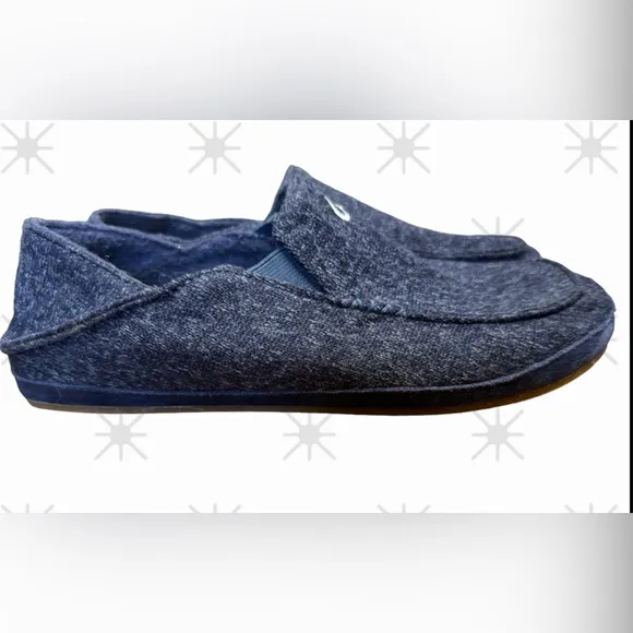 OLUKAI Moloa Hulu Men's Wool-Blend Slippers, Soft &amp; Heathered Knit