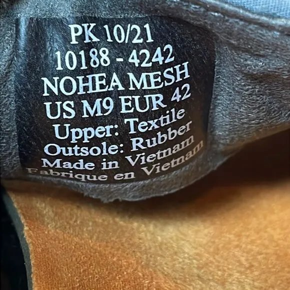 Olukai Nohea Mesh Mens Size 9/EU 42 Dark Shadow Slip On Collapsible Heel Sneaker