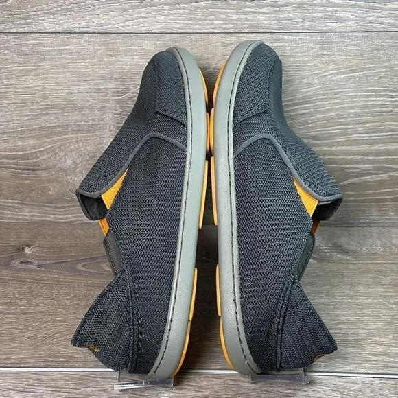 Olukai Nohea Mesh Mens Size 9/EU 42 Dark Shadow Slip On Collapsible Heel Sneaker