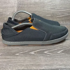 Olukai Nohea Mesh Mens Size 9/EU 42 Dark Shadow Slip On Collapsible Heel Sneaker