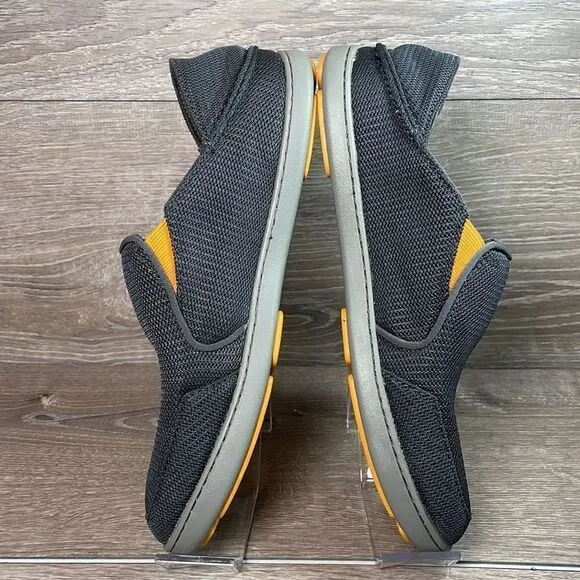 Olukai Nohea Mesh Mens Size 9/EU 42 Dark Shadow Slip On Collapsible Heel Sneaker