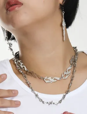 ON FIRE FLAME CHOKER