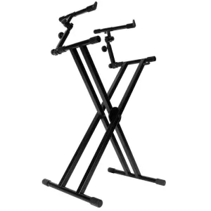 On Stage KS7292 Double-X Braced Ergo Lok Keyboard Stand with 2nd Tier