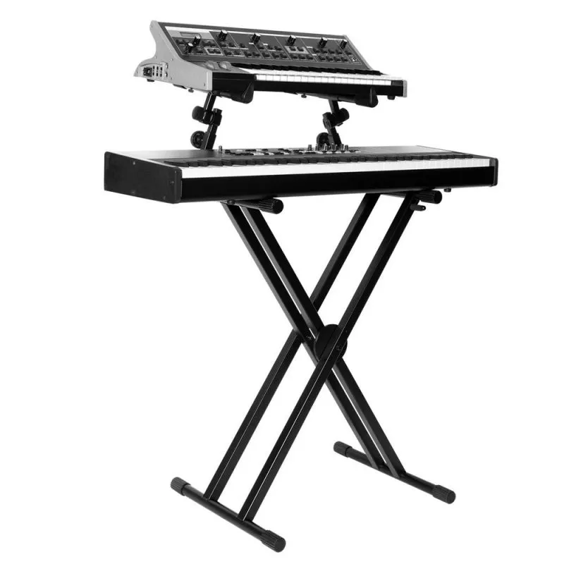 On Stage KS7292 Double-X Braced Ergo Lok Keyboard Stand with 2nd Tier