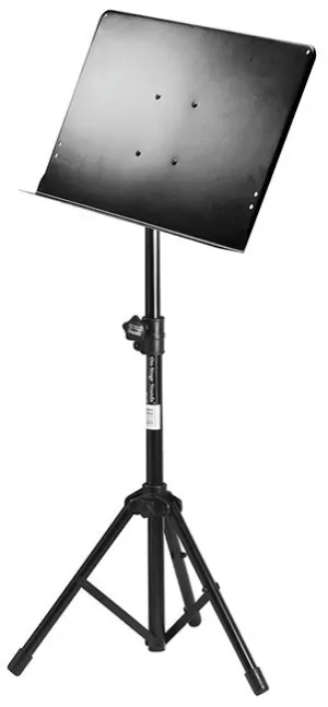 On Stage Orchestral Sheet Music Stand with Solid Bookplate