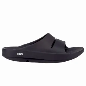 OOFOS OOahh Slide Men Size 12 Women 14 Black Lightweight Recovery Footwear